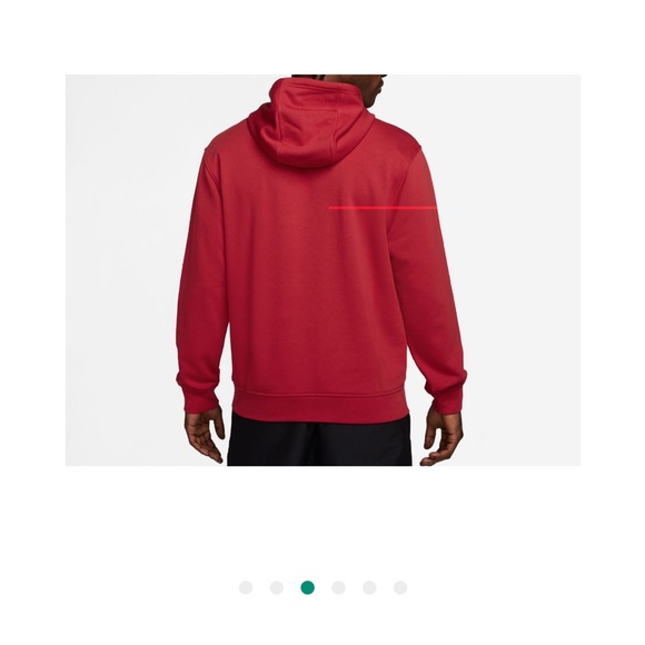 Jordan Sports Crossover Red Men’s Hoodie - Picture 5 of 6